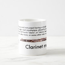 Regular sized (11 oz.) Clarinet mug