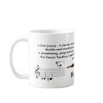 Regular sized (11 oz.) Oboe mug