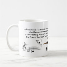 Regular sized (11 oz.) Oboe mug