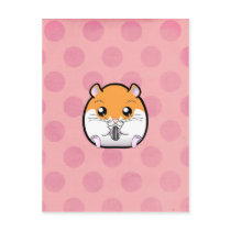 Regular Syrian Orange White Hamster Postcard