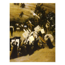 Rehearsal Pasdeloup Orchestra, Sargent Vintage Art Personalised Announcements