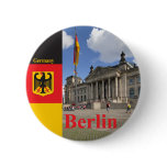 Reichstag building. Berlin, Germany Button