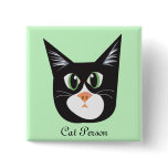 Reigning Cats & Dogs_Cat Person Pinback Buttons
