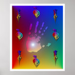 Reiki Hand posters