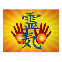 Reiki Hands Post Cards