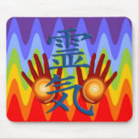 Reiki Hands | sinus chakren colours mousepads
