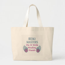 Reiki Masters Do It with Healing Hands Canvas Bags