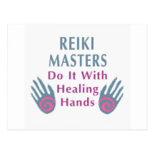 Reiki Masters Do It with Healing Hands Postcards