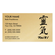 Reiki Practitioner Business Cards