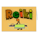 Reiki Stick People Design Gifts cards
