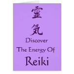Reiki Symbol Discover The Energy Blank Note Card