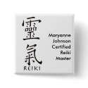 Reiki Symbol in Black Ink buttons