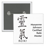 Reiki Symbol in Black Ink Pin