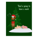 Reindeer and Grandma Postcard
