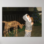 Reindeer and Little Girl Print