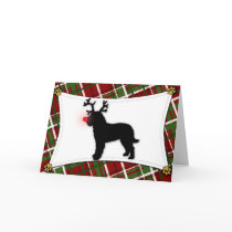 Reindeer Barbet Christmas Card