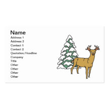 Reindeer Business Card Template