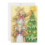 Reindeer Christmas Party Invitation