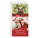 Reindeer Family Chirstmas Photo Card photo cards