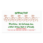 REINDEER FOOD - Customised 2 business cards