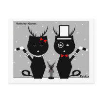 Reindeer Games Postcard