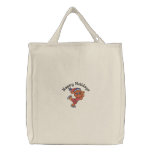 Reindeer Ice Skating Embroidered Bag embroidered bags