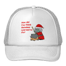 reindeer mesh hat