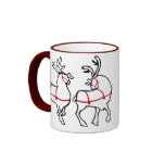 Reindeer Mug Coffee Cup Custom Christmas Decor