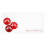 Reindeer Ornaments {Horizontal} Custom Photo Card