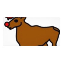 Reindeer Custom Photo Card