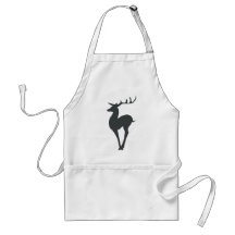 Reindeer Silhouette Aprons