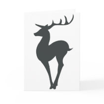 Reindeer Silhouette Card