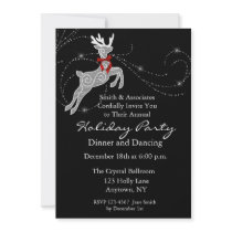 Reindeer Sparkle Holiday Party Invitation