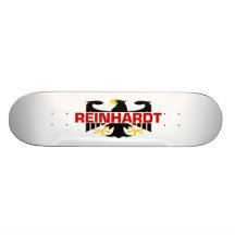 Reinhardt Surname Skate Deck