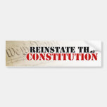 Reinstate the Constitution Bumper Stickers