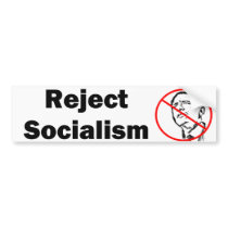 Reject Socialism Bumpersticker Bumper Sticker