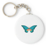 relalistic turquoise butterfly keychains