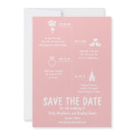 Relationship Timeline Save the Date invitations