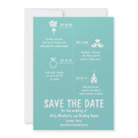 Relationship Timeline Save the Date invitations