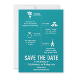 Relationship Timeline Save the Date invitations