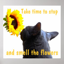 Relax and Smell the Flowers Print