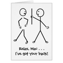 Relax, I've Got Your Back - Get Well Soon Greeting Cards