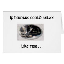 Relax Like A Cat Cards