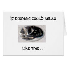Relax Like A Cat Cards