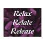 Relax, Relate, Release, Postcard