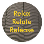 Relax Relate Release stickers
