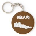 relax take it easy polar bear keychains