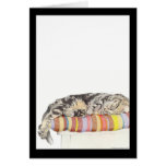 Relaxed Cat Card