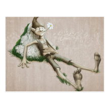 Relaxed elf post cards