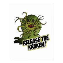 release the kraken post cards